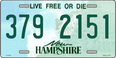 NH license plate 3792151