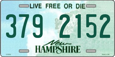 NH license plate 3792152