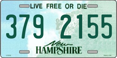 NH license plate 3792155