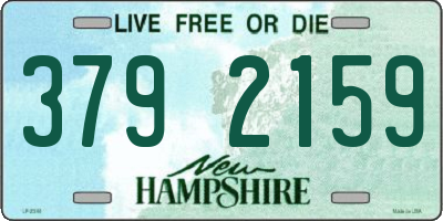 NH license plate 3792159