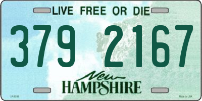 NH license plate 3792167