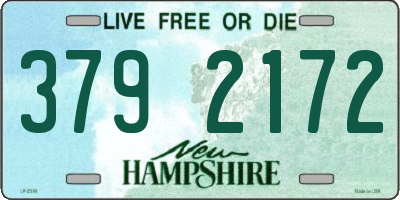 NH license plate 3792172