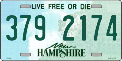 NH license plate 3792174