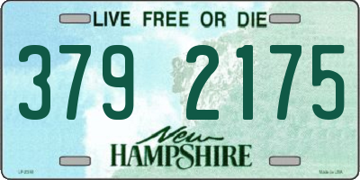 NH license plate 3792175