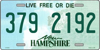 NH license plate 3792192