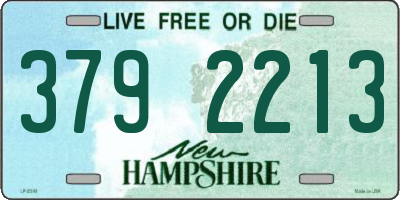 NH license plate 3792213