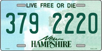 NH license plate 3792220