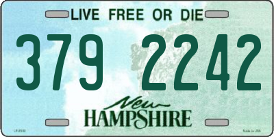 NH license plate 3792242