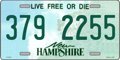 NH license plate 3792255