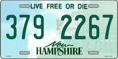NH license plate 3792267
