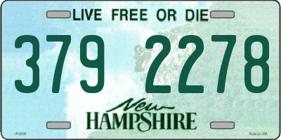 NH license plate 3792278