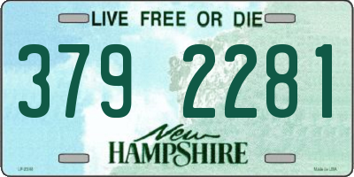 NH license plate 3792281