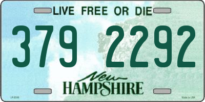 NH license plate 3792292