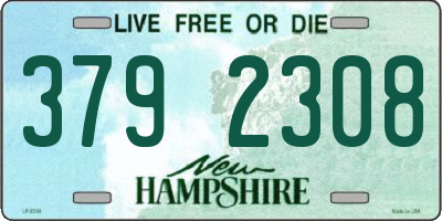 NH license plate 3792308