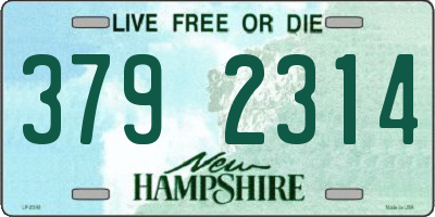 NH license plate 3792314
