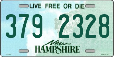 NH license plate 3792328