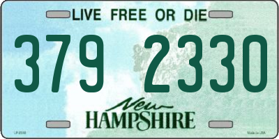 NH license plate 3792330