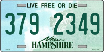 NH license plate 3792349