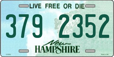NH license plate 3792352