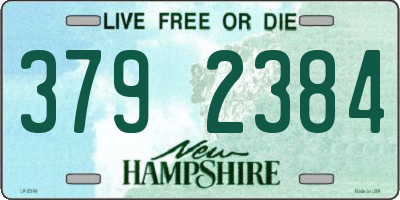 NH license plate 3792384