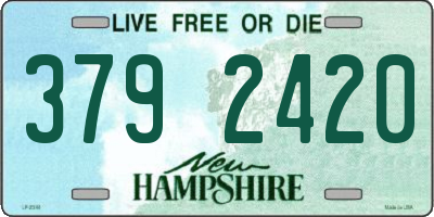 NH license plate 3792420