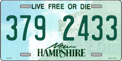 NH license plate 3792433