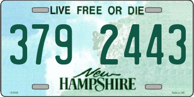 NH license plate 3792443