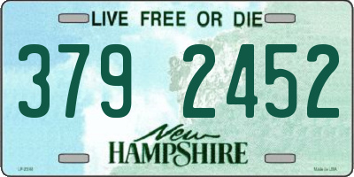 NH license plate 3792452