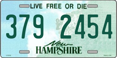 NH license plate 3792454