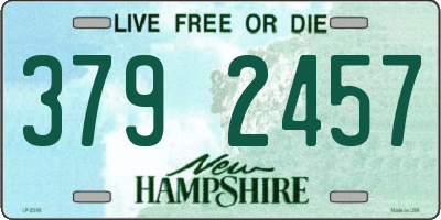 NH license plate 3792457
