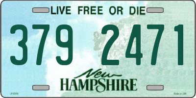 NH license plate 3792471
