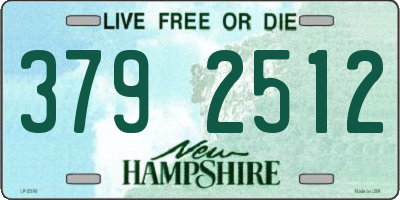 NH license plate 3792512