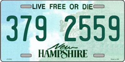 NH license plate 3792559