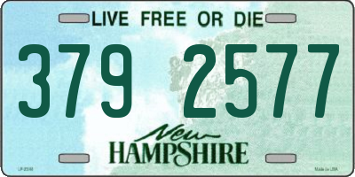 NH license plate 3792577