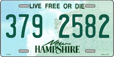 NH license plate 3792582