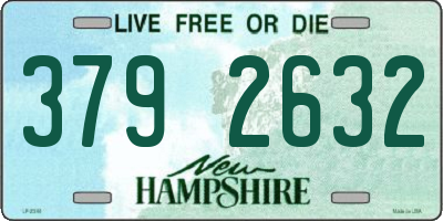 NH license plate 3792632
