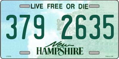 NH license plate 3792635