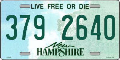 NH license plate 3792640