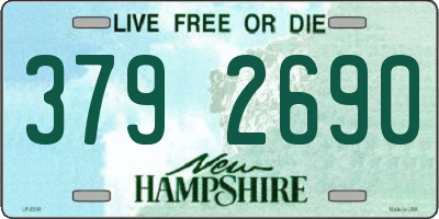 NH license plate 3792690