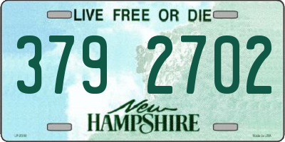 NH license plate 3792702