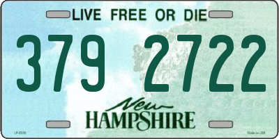 NH license plate 3792722