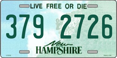 NH license plate 3792726