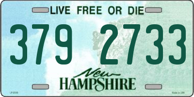 NH license plate 3792733