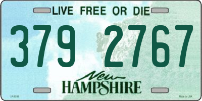 NH license plate 3792767