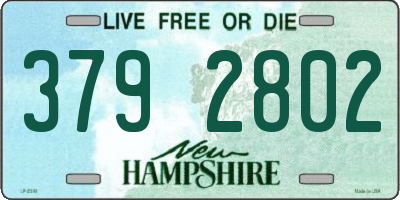 NH license plate 3792802