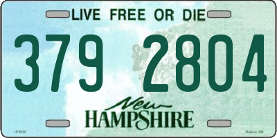 NH license plate 3792804