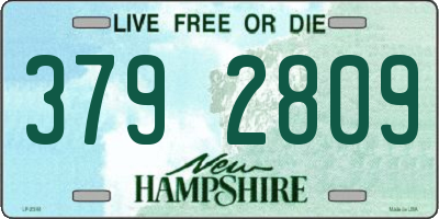 NH license plate 3792809