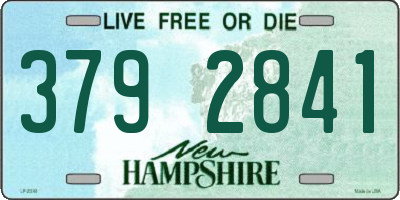NH license plate 3792841
