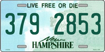 NH license plate 3792853