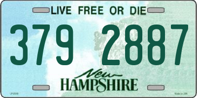 NH license plate 3792887